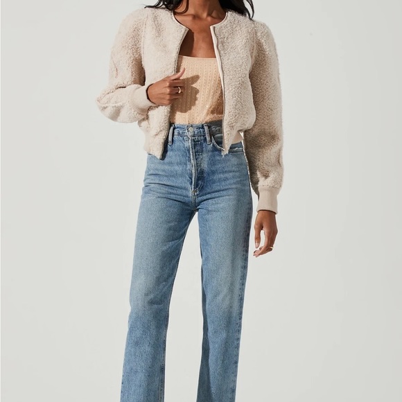 Stacy Faux Fur Jacket Ivory - Picture 3 of 11